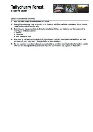 Tullychurry Forest Student Sheets