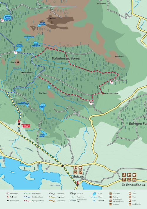 Scarplands Cycle Trail   Aghanaglack Loop