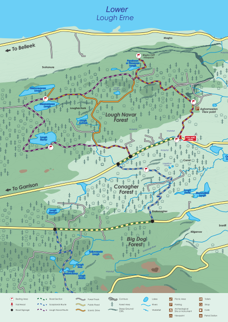 Scarplands Cycle Trail   Lough Navar Loop