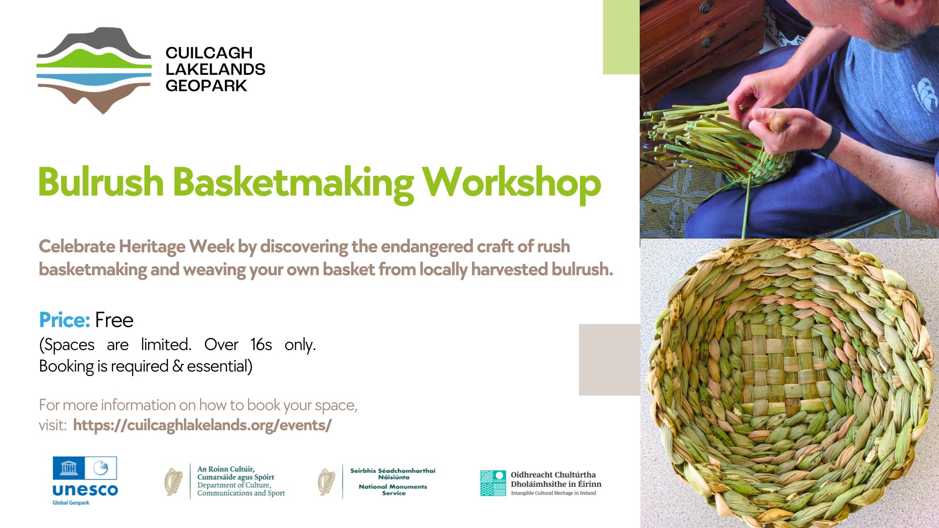 Rush Basketmaking Event Poster